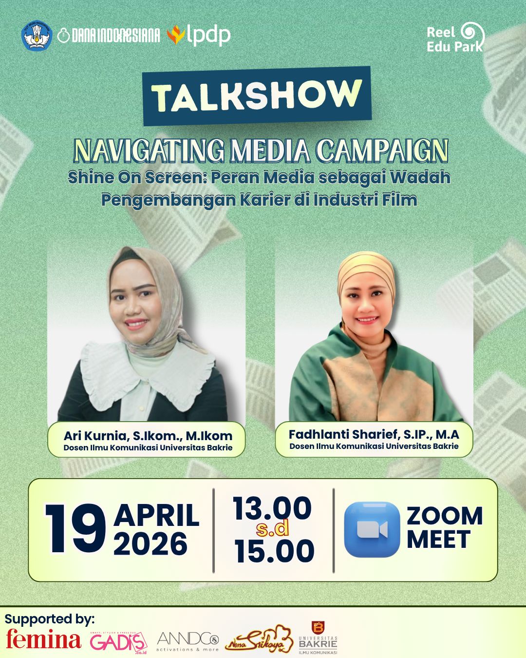 Pelatihan mengenai Navigating Media Campaign for Film Industry
